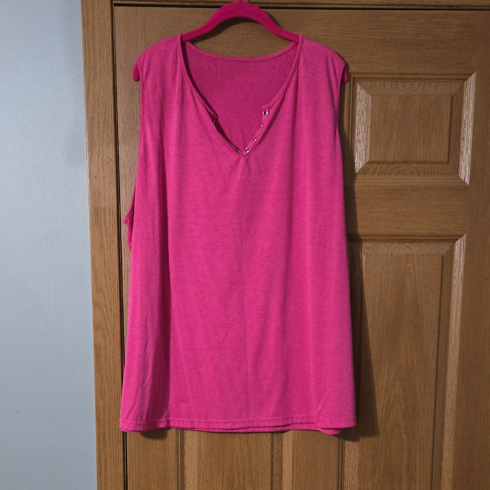 Pink Sleeveless Top